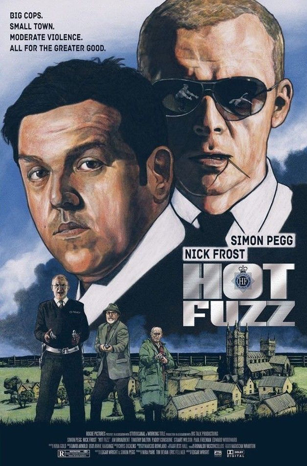 Hot Fuzz by Roby Amor, 24" x 36" Screen Print
