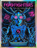 Foo Fighters Fresno 2021 Rainbow Foil by Brandon Heart, 18" x 24" Screen Print