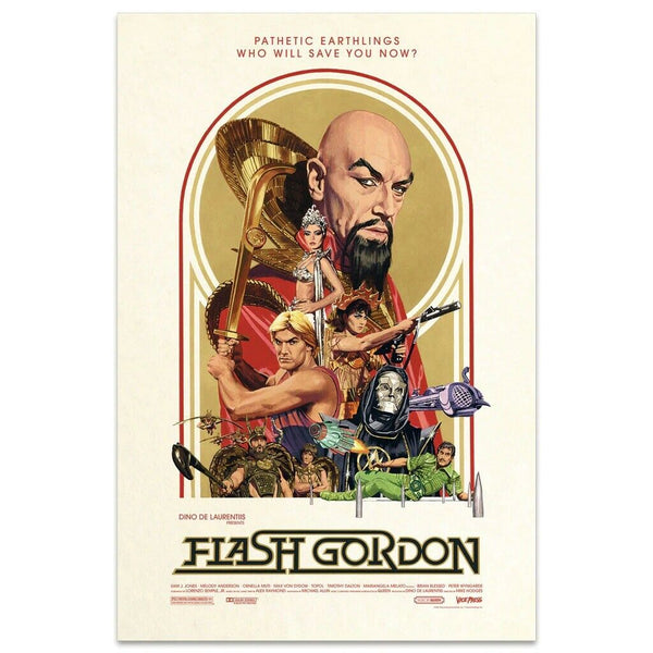 Flash Gordon by Paul Mann, 24" x 36" Offset Lithograph