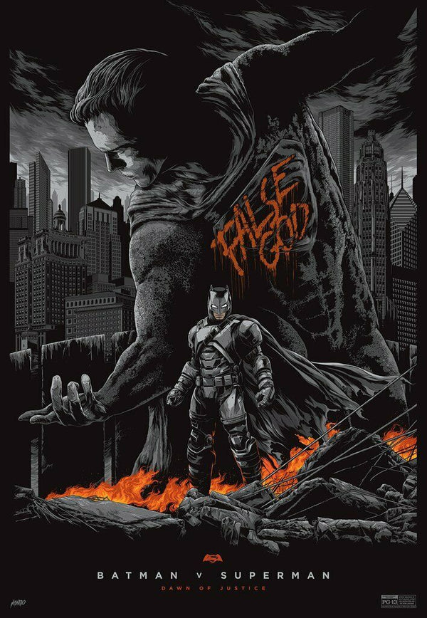 Batman v Superman: Dawn of Justice (Variant) by Ken Taylor, 24" x 36" Screen Print
