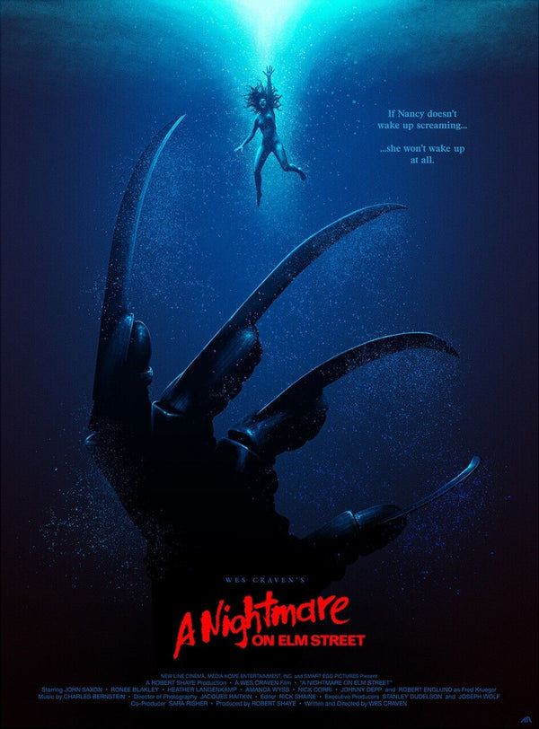 A Nightmare on Elm Street by Adam Rabalais, 24" x 36" Screen Print
