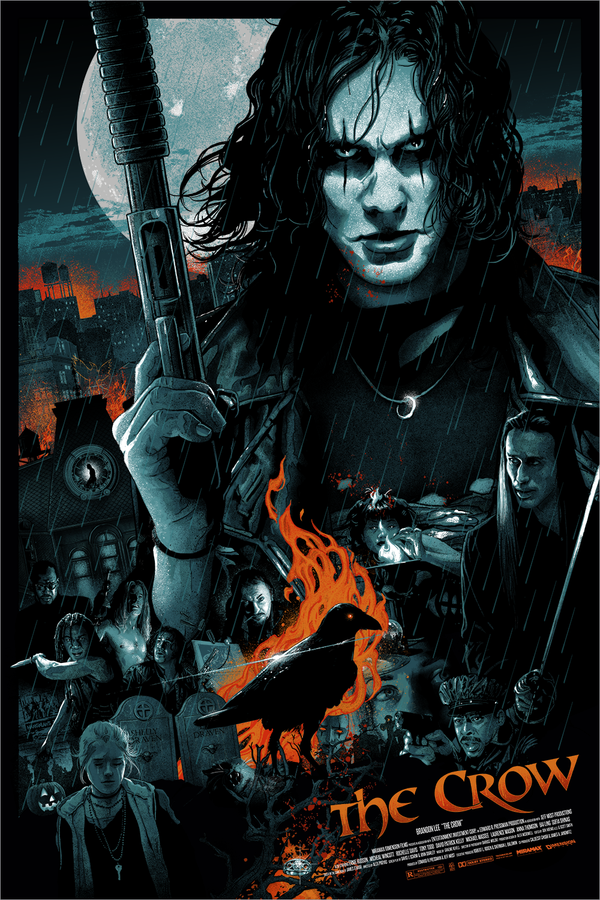 The Crow by Vance Kelly, 24" x 36" Screen Print