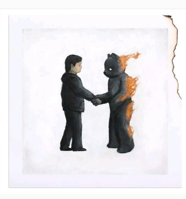 Pink Floyd  1975 by Luke Chueh, 12" x 12" Archival Pigment Print on Hand-Burned 290gsm Moab Fine Art Rag Paper