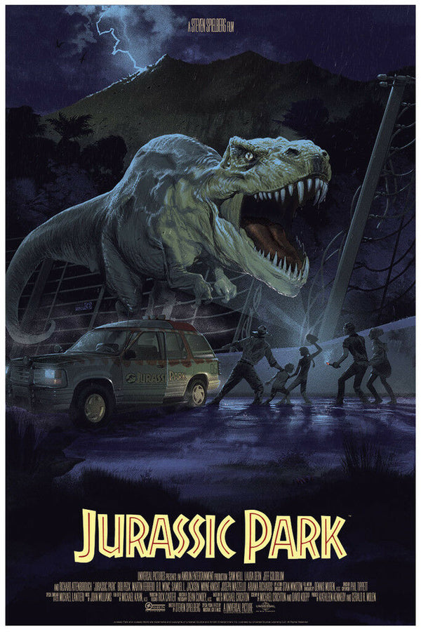 Jurassic Park by Stan & Vince, 24" x 36" Screen Print