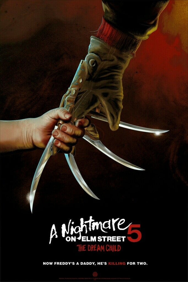 A Nightmare on Elm Street 5: The Dream Child by Mike Saputo, 24" x 36" Screen Print