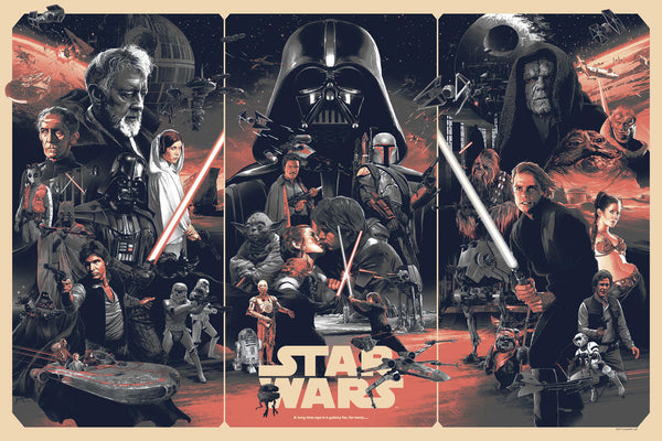 Star Wars (variant) by Gabz, 36" x 24" Screen Print