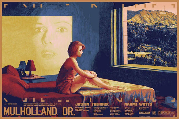 Mulholland Drive by Krzysztof Domaradzki, 36" x 24" Screen Print