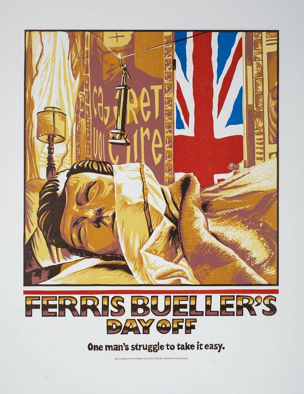 Ferris Bueller's Day Off by AJ Masthay, 18" x 24" Screen Print