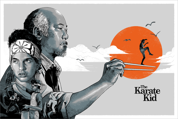The Karate Kid by Luke Preece, 36" x 24" Screen Print