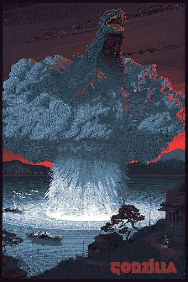 Godzilla by Laurent Durieux, 24" x 36" Screen Print