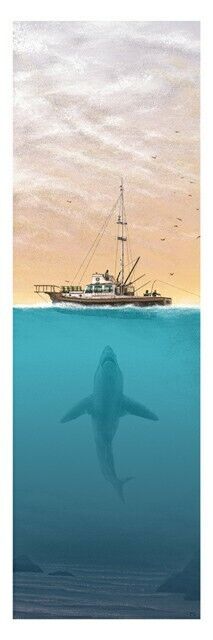 Jaws Invasion by JC Richard, 5" x 15" Fine Art Giclee