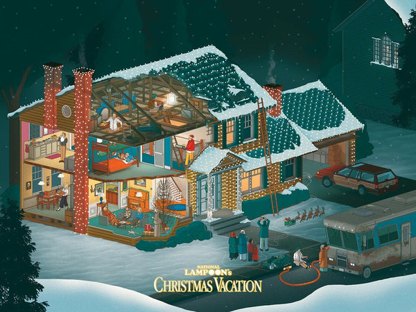National Lampoon's Christmas Vacation by Doug John Miller, 24" x 18" Screen Print