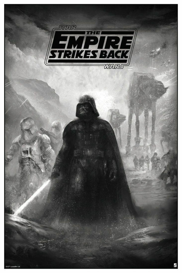 Star Wars: The Empire Strikes Back (variant) by Karl Fitzgerald, 24" x 36" Screen Print
