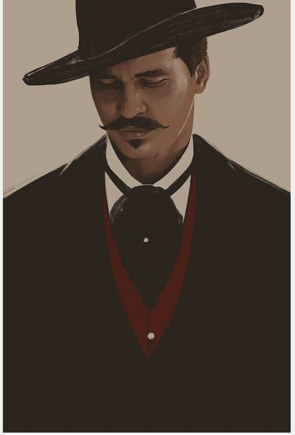 Tombstone (Doc Holliday) by Yvan Quinet, 24" x 36" Screen Print