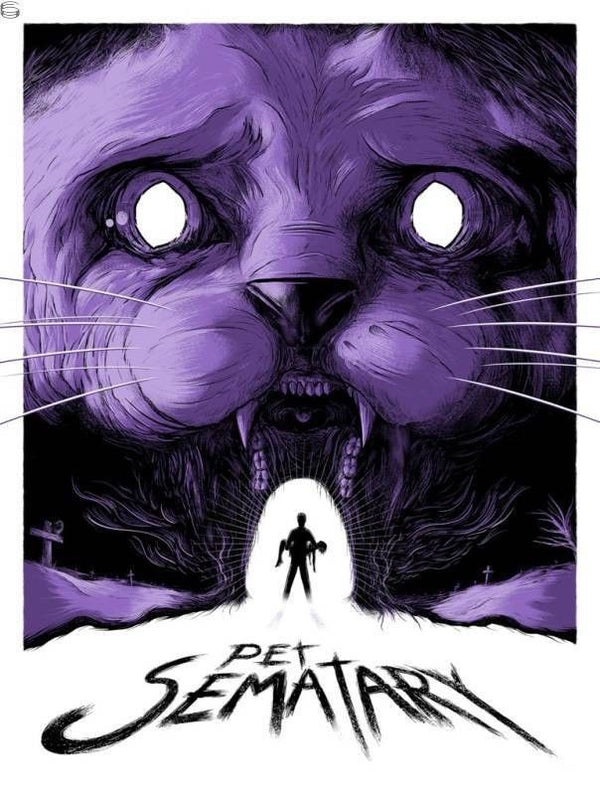 Pet Sematary by Matthew Johnson, 18" x 24" Screen Print