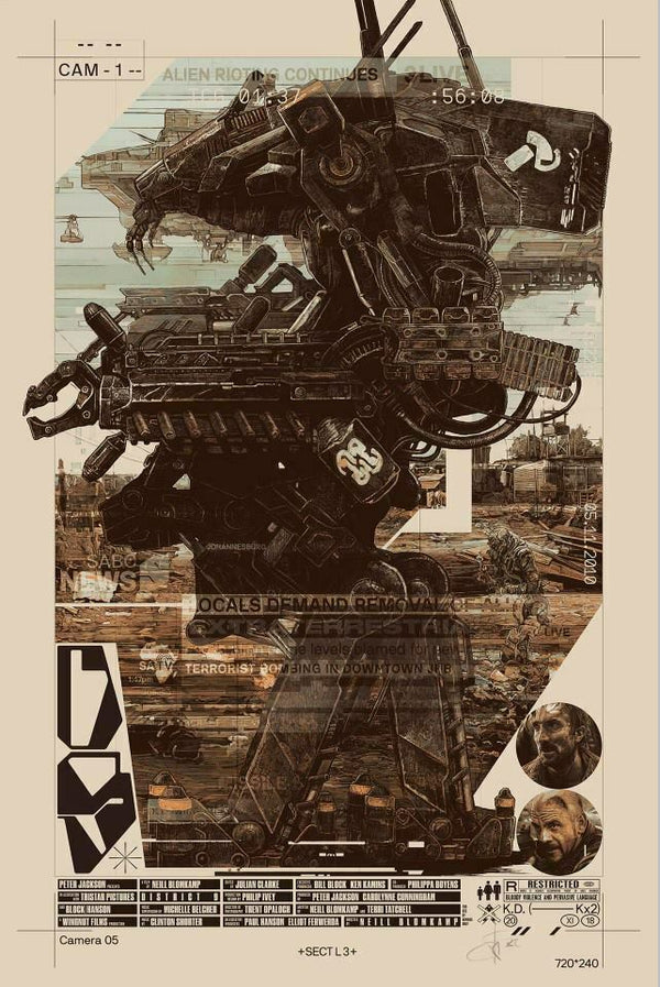 District 9 by Krzysztof Domaradzki, 24" x 36" Screen Print