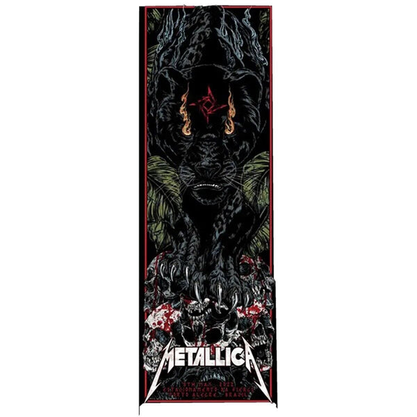 Metallica Porto Alegre 2022 by Rhys Cooper, 12" x 36" Screen Print