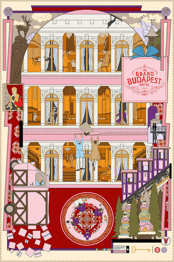 The Grand Budapest Hotel by Murugiah, 24" x 36" Screen Print