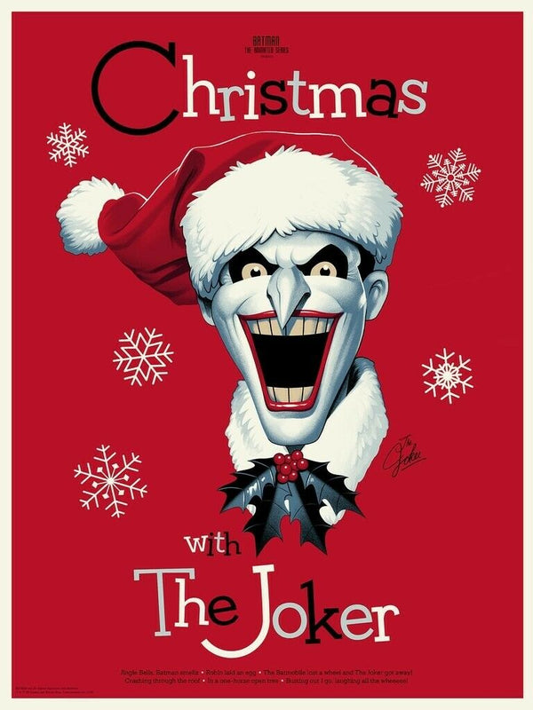 Batman: The Animated Series (Christmas with The Joker) by Phantom City Creative, 18" x 24" Screen Print