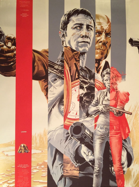 Looper (gold variant) by Martin Ansin, 24" x 36" Screen Print