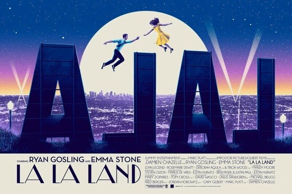 La La Land by Patrick Connan, 36" x 24" Screen Print