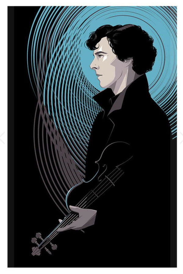 Sherlock Holmes by Craig Drake, 24" x 36" Screen Print