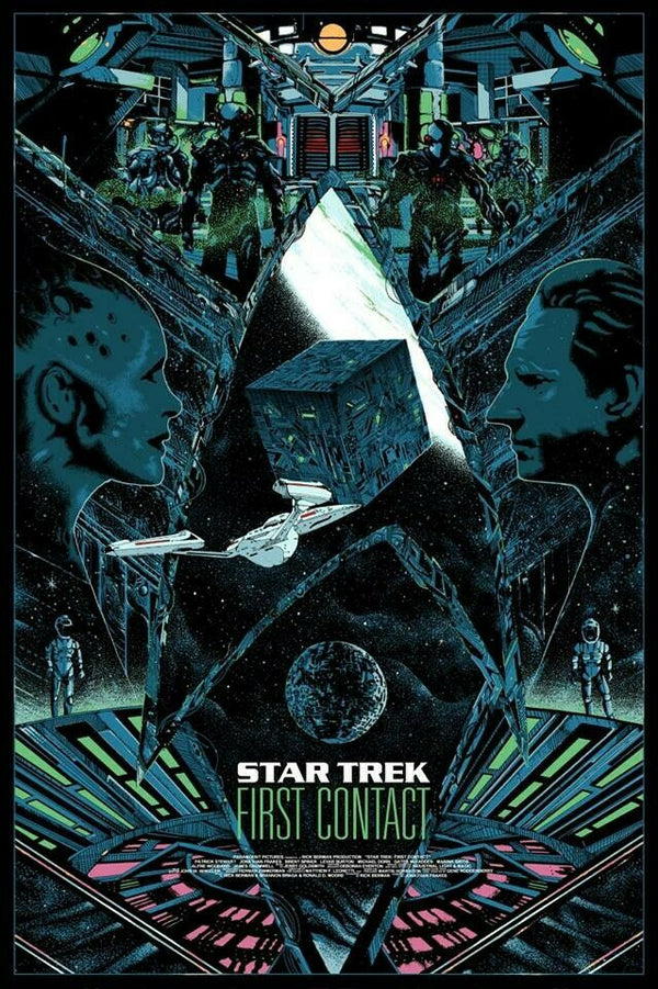 Star Trek: First Contact (Variant) by Kilian Eng, 24" x 36" Screen Print