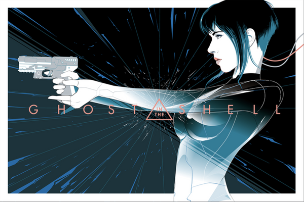 Ghost in the Shell by Craig Drake, 36" x 24" Screen Print