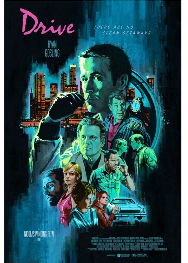 Drive Signed Variant by Paul Mann, 24" x 36" Screen Print