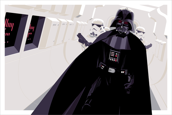Star Wars (Darth Vader) by Craig Drake, 36" x 24" Screen Print