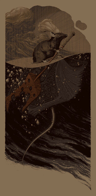 Ratatouille (Variant) by Aaron Horkey, 17.5" x 35.75" Screen Print
