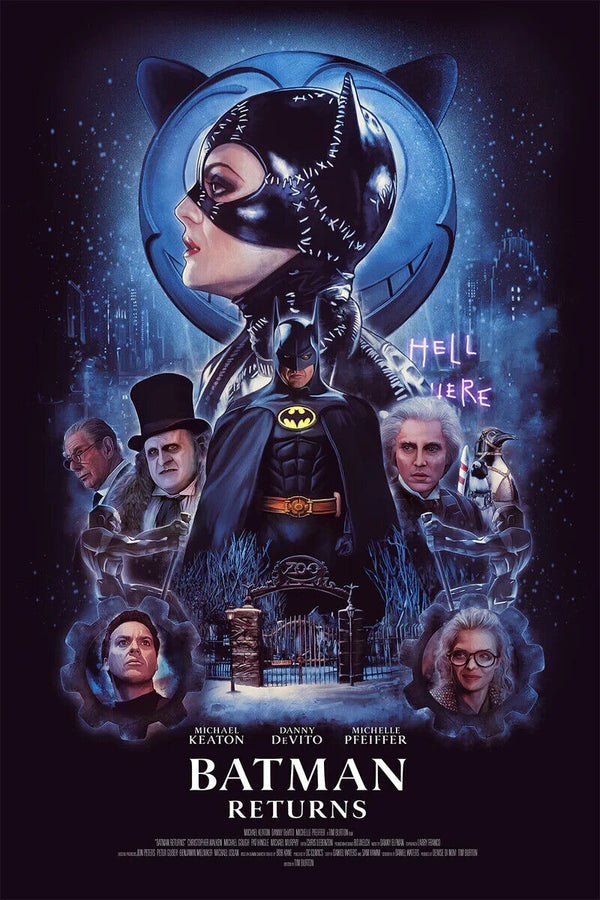 Batman Returns Catwoman 24x36 by Rich Davies, 24" x 36" Fine Art Giclee