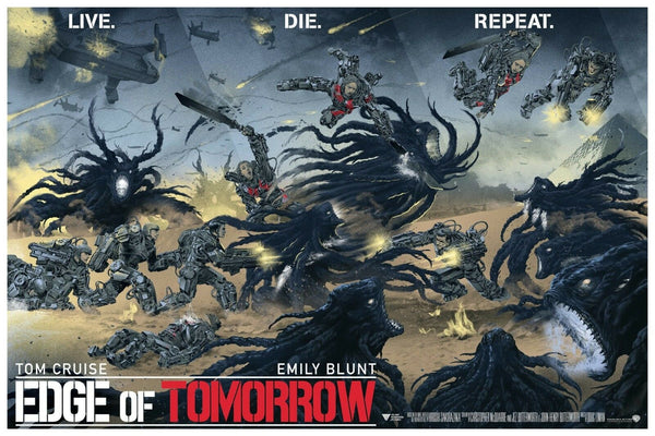 Edge of Tomorrow by Stan & Vince, 36" x 24" Screen Print