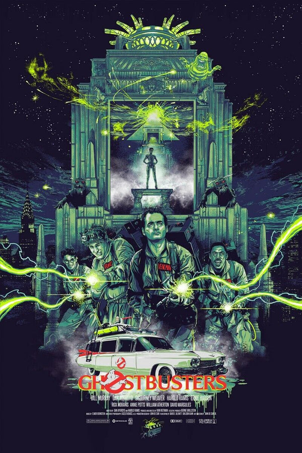 Ghostbusters by Vance Kelly, 24" x 36" Screen Print