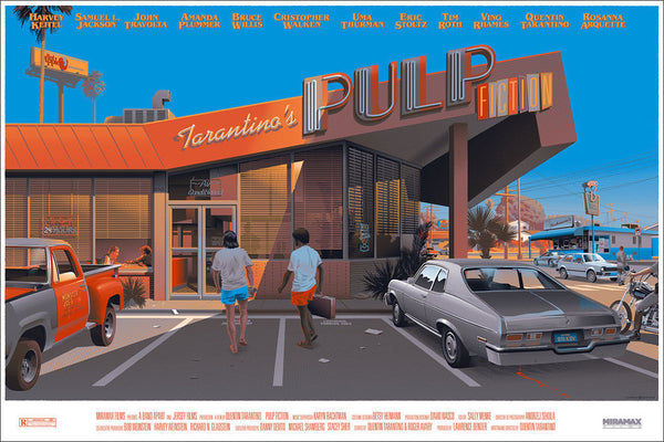 Pulp Fiction by Laurent Durieux, 36" x 24" Screen Print