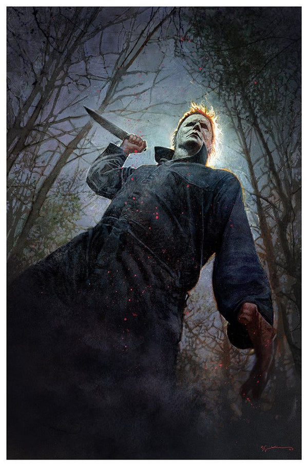 Halloween (art variant) by Bill Sienkiewicz, 24" x 36" Screen Print
