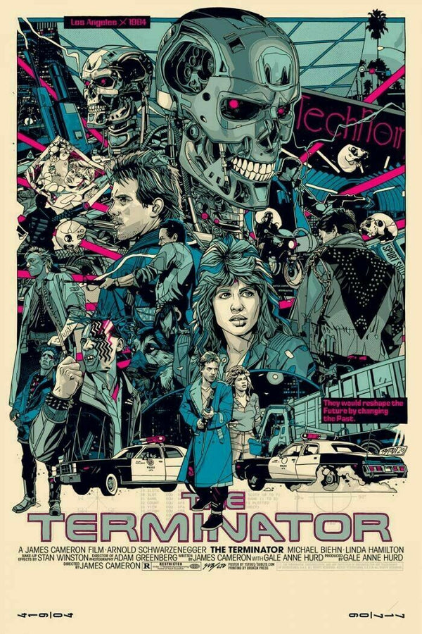 The Terminator by Tyler Stout, 24" x 36" Screen Print