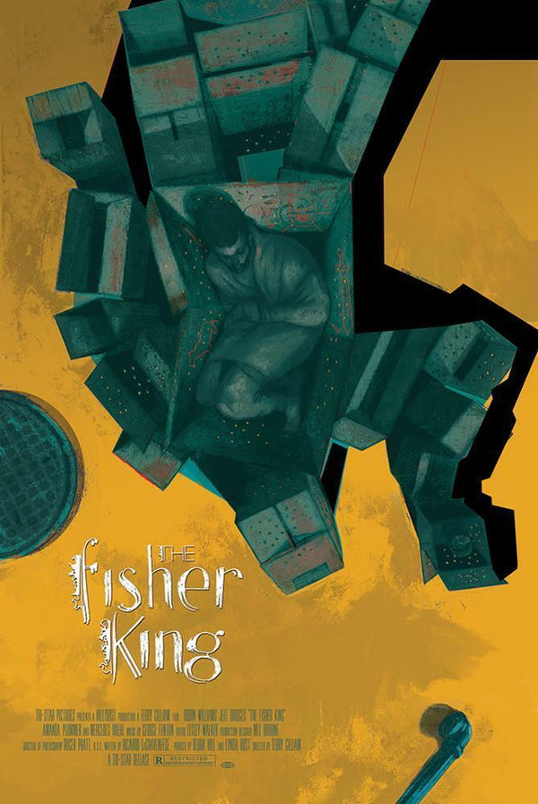 The Fisher King by Sterling Hundley, 24" x 36" Screen Print