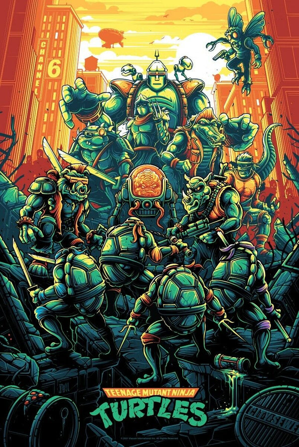 Teenage Mutant Ninja Turtles by Dan Mumford, 24" x 36" Screen Print