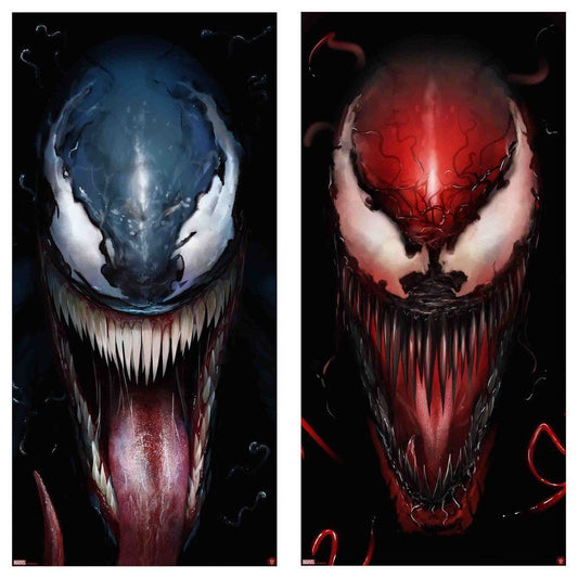 Venom and Carnage set by Andy Fairhurst, 12" x 24" Screen Print