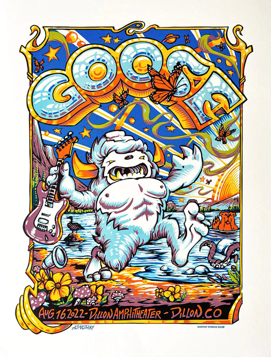 Goose Dillon 2022 N1 by AJ Masthay, 18" x 24" Linoleum Block Print