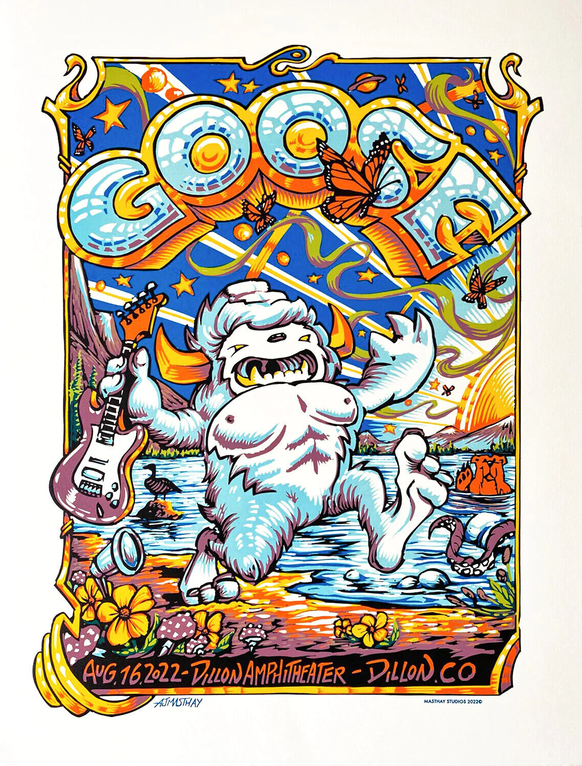 Goose Dillon 2022 N1 by AJ Masthay, 18" x 24" Linoleum Block Print