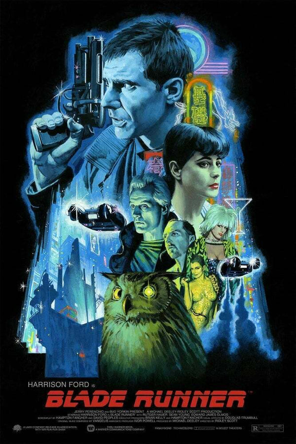 Blade Runner by Paul Mann, 24" x 36" Screen Print