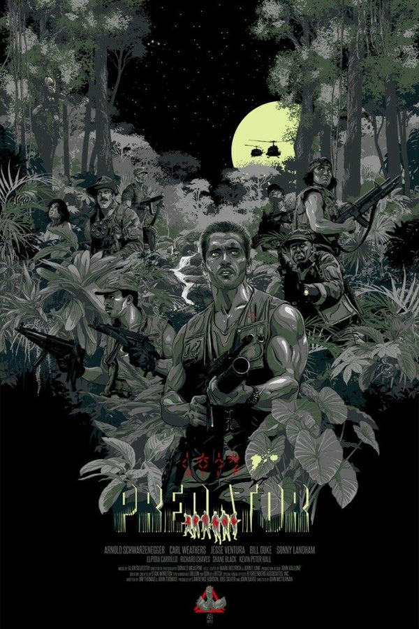 Predator (Night Ops variant) by Vance Kelly, 24" x 36" Screen Print