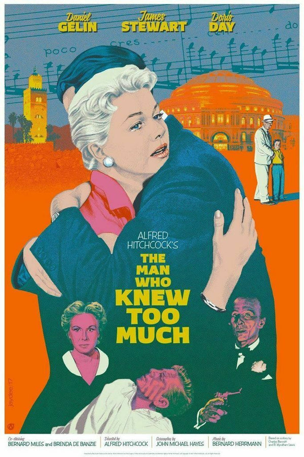 The Man Who Knew Too Much by Jack Durieux, 24" x 36" Screen Print