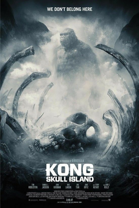 Kong: Skull Island (We Don't Belong Here) by Karl Fitzgerald, 24" x 36" Screen Print