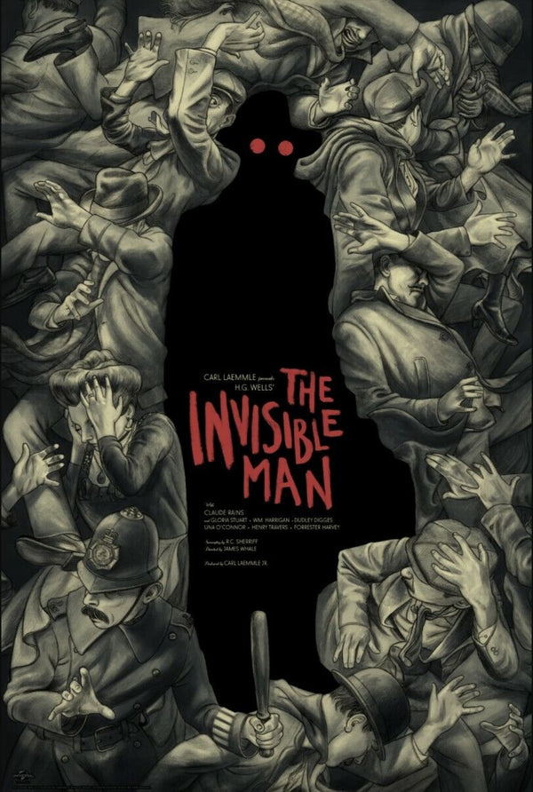 Invisible Man by Jonathan Burton, 24" x 36" Screen Print