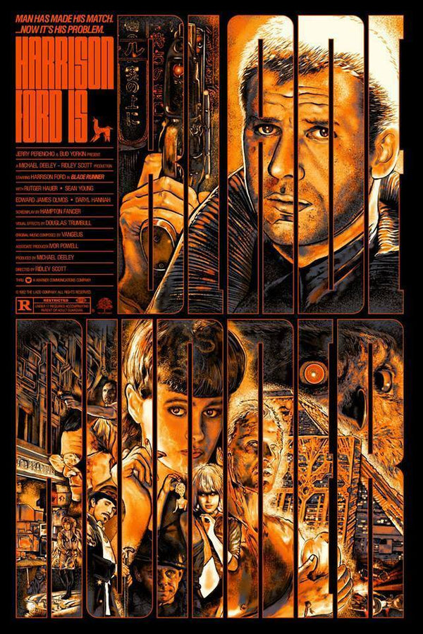 Blade Runner (variant) by Christopher Cox, 24" x 36" Screen Print