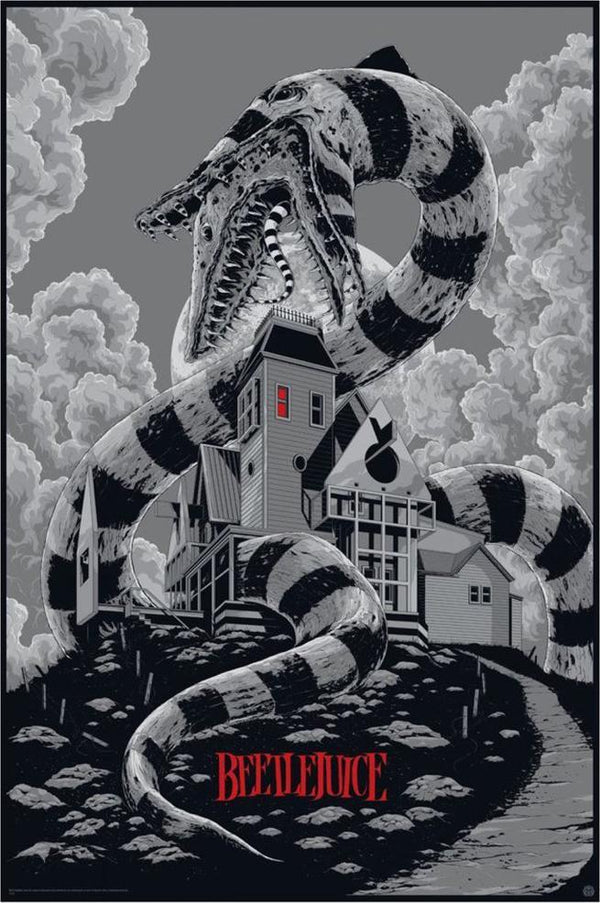 Beetlejuice (variant) by Ken Taylor, 24" x 36" Screen Print