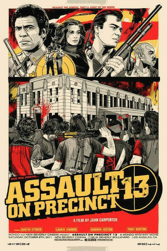 Assault on Precinct 13 by Tyler Stout, 24" x 36" Screen Print